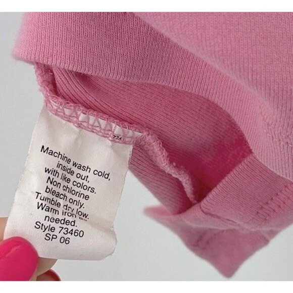 J.Crew Factory Women’s Pink Lightweight V-Neck Pink T-Shirt Size Large See Pics - Picture 6 of 8
